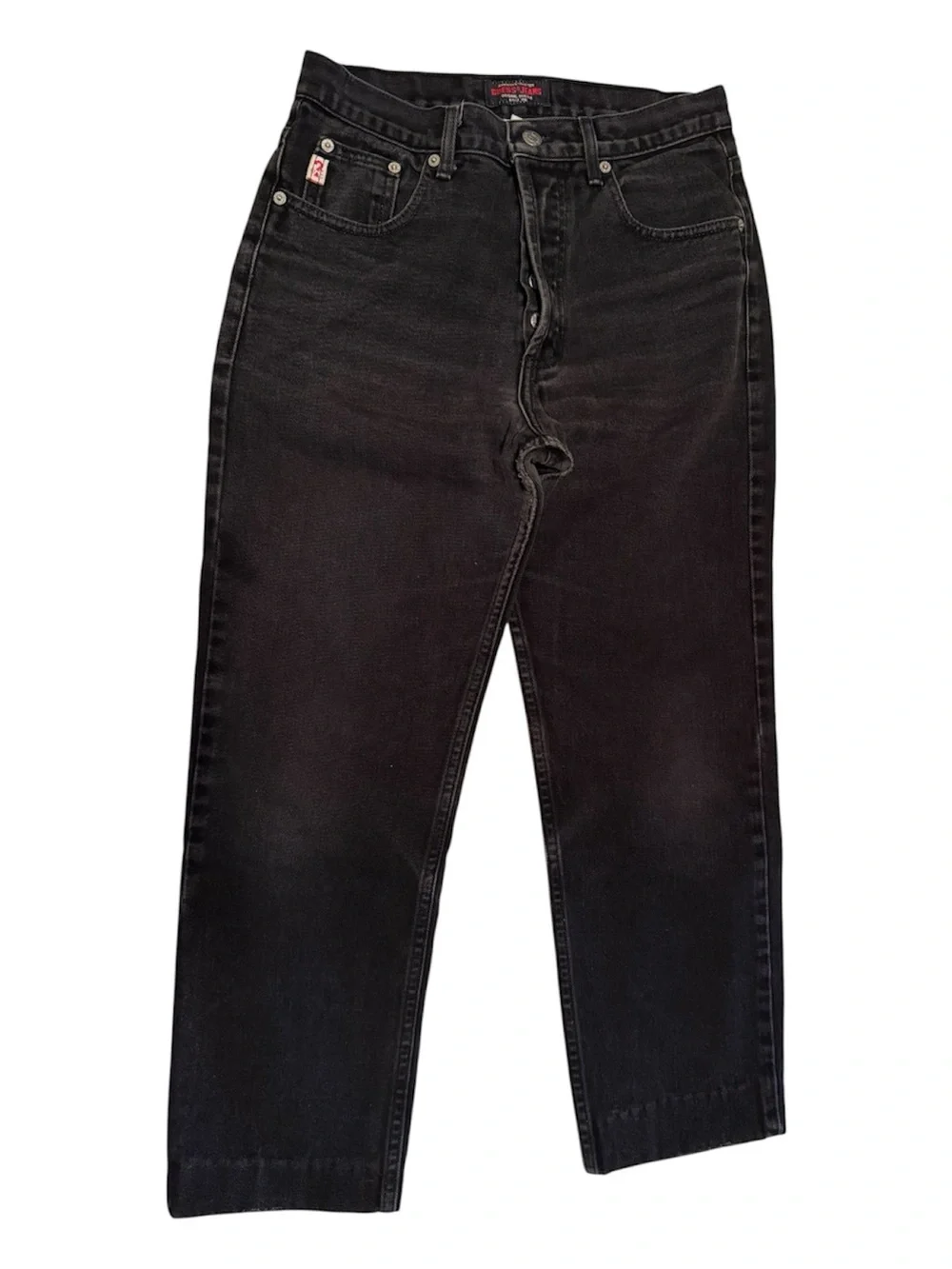 Vintage Late 80s / Early 90s GUESS Mom Jeans - Black Denim Size 29 High-Waisted‎